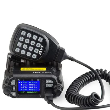 QYT KT-8900D de Banda Dupla Mini Carro de Rádio Móvel, Transceptor de VHF e UHF Design Compacto HD de exibição de Longo alcance CB walkie talkie 25W