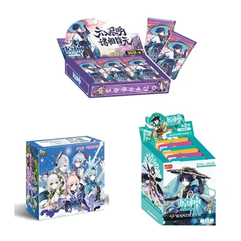 Genshin Impacto Coleção De Cartões Versão Clássica De Reforço De Caixa Caso Raro De Anime Jogo De Cartas