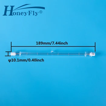 HoneyFly 2pcs 254 mm Linear Lâmpada de Halogênio, Lâmpadas J254 R7S 220V/110V 1000W de 1500W com Dupla extremidade do Filamento de Luzes de Inundação Tubo de Quartzo