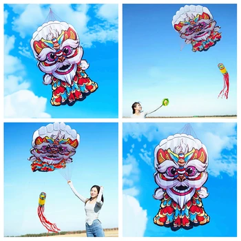 frete grátis leão kite flying mole pipa para adultos pipas linha tradicional de kite professional kite água-viva brinquedos de areia para a praia