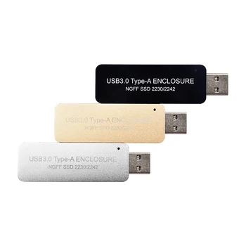 XT-XINTE LM-741U USB3.0 TIPO DE SSD Gabinete processo Sem Cabo para NGFF B-chave SATA protocolo para 2230 ou 2242 M. 2 SSD