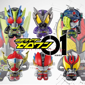 Bandai Genuíno Gashapon Brinquedos Kamen Rider Zero-Um Horobi Barão Den-O KIVA Snipe 2 Q Versão Bonito Figura de Ação Brinquedos