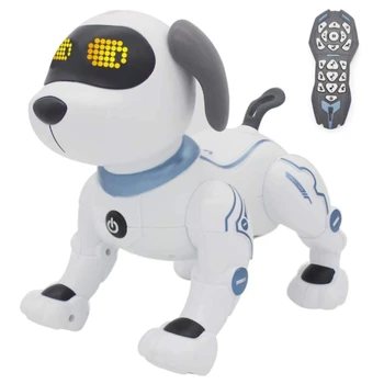 N80C Controle Remoto Cão RC Robótica Stunt Cachorro Dançando Programáveis Brinquedo de Presente