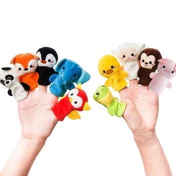 Brinquedos De Pelúcia Educacional Animal Dedo Bonecas Dedo Bonecas Pré-Escolar Bonecas Filhos Bebê Reconfortante Brinquedos