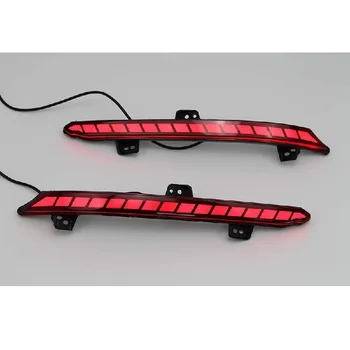 Para 2018-2022 Honda Accord Lente Vermelha pára-choques Traseiro Refletor Quadrado LED Sequencial Luz de Acessórios para carros