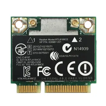 RTL8188CE sem Fio de Meia Altura Mini PCI-E 150Mbps de 2,4 G Realtek WIFI Placa WLAN SPS 640926-001 Para 4431S 4436S 4430S 4230S