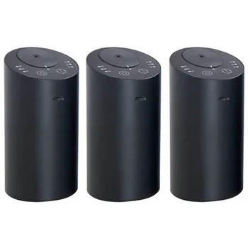 3X Difusor de óleos Essenciais de Carro Ambientador Aroma Sem água USB Auto Aromaterapia Nebulizador Recarregável para a Casa de Yoga B