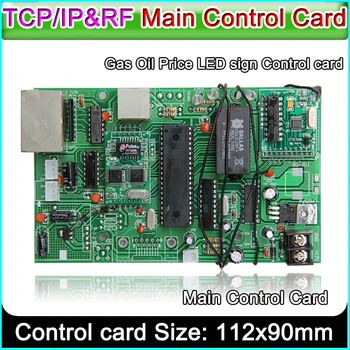 led de sinal da placa de controle de todos os gases do preço do petróleo módulo de controle principal cartão de TCP/IP e controle de RF cartão