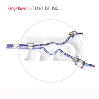 HMD Liga de Titânio Sistema de Escape é Adequado Para o Range Rover 5.0 L Auto Modificação Eletrônico da Válvula Tubo Catback