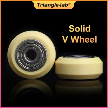 Trianglelab Kevlar reforçado auto-lubrificante resistente ao desgaste V-SLOT Solid V Roda para voron prusa MK3S ender 3 cr-10 Impressora 3D