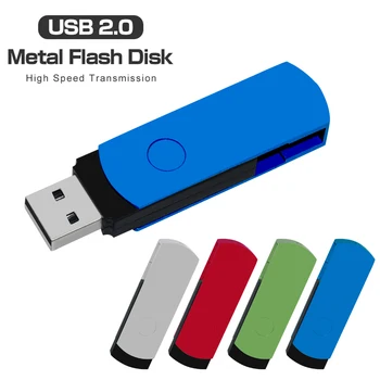 vara da memória do USB do metal 2.0 pendrive 4GB 8GB 16GB USB Flash Drive de 32GB e 128GB 64GB flash usb, disco Portátil logotipo personalizado de presente