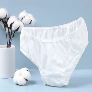 Mulheres Descartáveis roupa interior de Algodão Viajar Calcinha pós-Parto não-tecido de dupla camada de papel cueca Menstrual Cueca