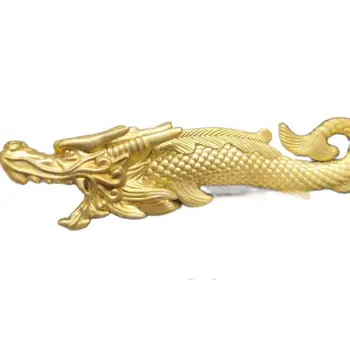 8.5 cm de Ouro Puro Cobre de Peixe Transformando Dragão Cerveja de Garrafa, Abridor de Chaveiro