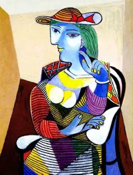 100% artesanais alta qualidade Abstrata Reprodução da Pintura a Óleo sobre Tela de Linho,Retrato de Marie-Therese Walter de Pablo Picasso
