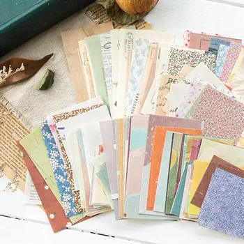 60 Folhas de Vintage Floral Colagem de Papel de Scrapbooking Cartão de Fazer o Diário de Especial DIY Retro Fundo de papel de carta em Papel