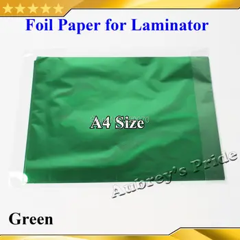 Frete grátis Verde 50 Pcs 20x29Cm A4 Folha de Carimbo Quente Papel Laminador de Laminação Transfere Impressora a Laser Cartão de visita
