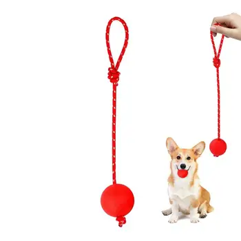 Cão de Corda, Bola de Borracha Interativo Bola Elástica Sólido Cão Mastigar Brinquedos do animal de Estimação Corda Bolas para a Formação de Captura de Busca para empresas de Médio Grande Pequeno