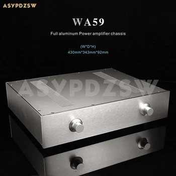 WA59 gabinete de Alumínio pré-amplificador de chassis de amplificador de Potência de caso/tamanho da caixa de 343*430*92MM