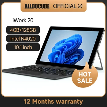 ALLDOCUBE Novo iWork 20 Windows intel Tablet de 10.1 polegadas, processador intel N4020 4GB DDR4 128GB curso de mestrado erasmus MUNDUS Tablet PC 1920*1200 IPS compatível com HDMI
