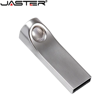 JASTER USB 2.0 Flash Drive 64GB Impermeável Metal LOGOTIPO Personalizado Pendrive 32GB 16GB 8GB de Memória memory Stick 4GB Fotografia Dons do Disco de U